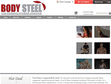 Tablet Screenshot of bodysteelfitness.com